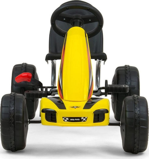 Viper Go-Kart Einsitzer mit Pedal Lizensiert Gelb für 3+ Jahre