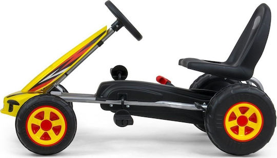Viper Go-Kart Einsitzer mit Pedal Lizensiert Gelb für 3+ Jahre