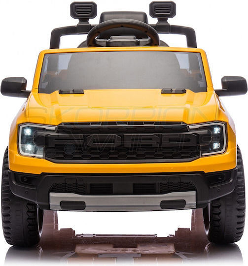 Ford F150 Raptor Μονοθέσιο με Τηλεκοντρόλ Licensed 12 Volt Κίτρινο για 1+ Ετών