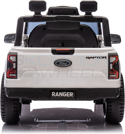 Ford F150 Raptor Cu Un Loc Cu Telecomandă Licențiat 12 Volți Alb Pentru 1+ Ani