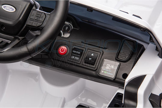 Ford F150 Raptor Cu Un Loc Cu Telecomandă Licențiat 12 Volți Alb Pentru 1+ Ani