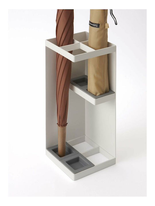 Yamazaki Ομπρελοθήκη Μεταλλική Smart Λευκή 11x11x39cm