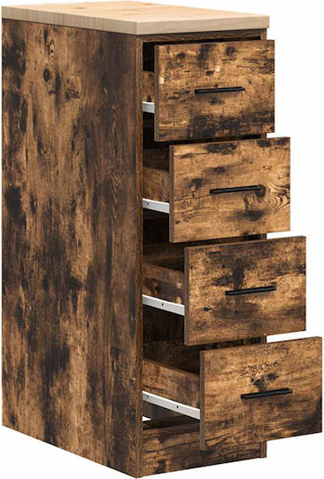 Drawers Storage Solid Wood with 4 Drawers L30xW51xH85cm