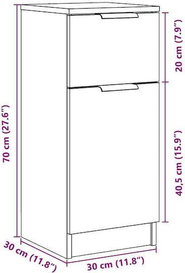 Cabinet de depozitare L30xW30xH70buc