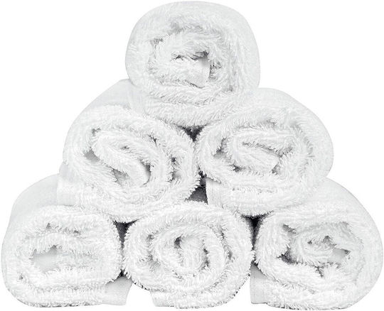Hand Towel 30×30 White 450g 100% Combed Cotton 809 Astron Italy