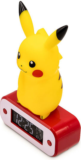 Teknofun Pokemon Tischuhr Digital LED mit Wecker Mehrfarbig TEKN811359