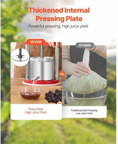 Vevor GJYZJTMBXG15GWDBBV0 Grape Press Handbuch 1.65Es