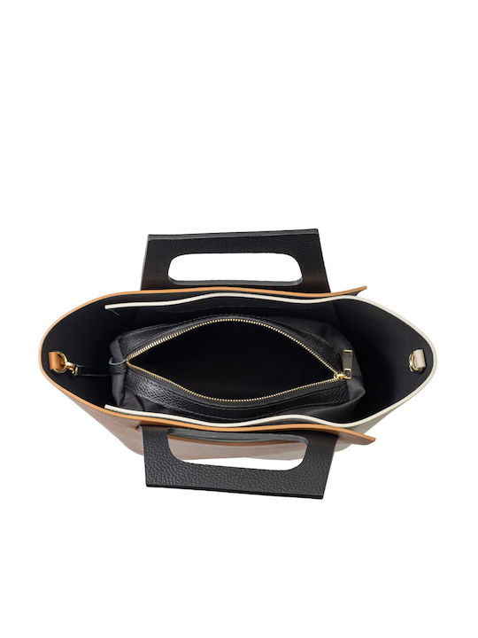 Leder Damentasche Handtasche Braun