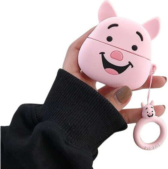 Suport cu cârlig în culoarea Roz pentru Apple AirPods 1 / AirPods 2