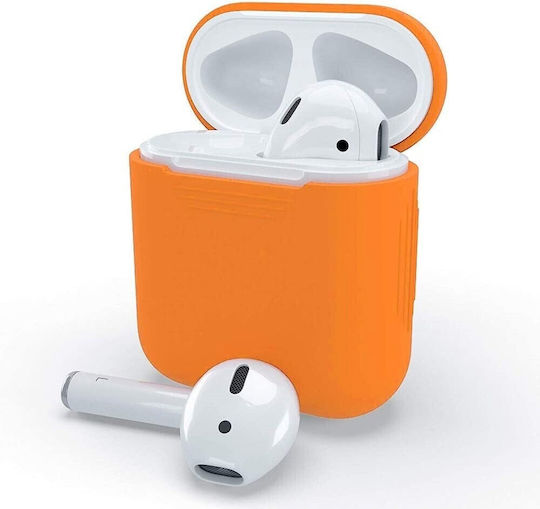 Suport cu cârlig în culoarea Portocaliu pentru Apple AirPods 1 / AirPods 2
