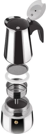 Lamart Stovetop Espresso Pot 6 Cups Brown