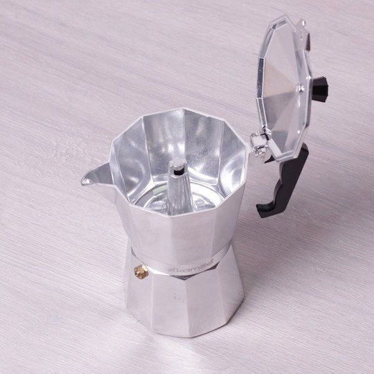 Kamille Electric Stovetop Espresso Pot 6 Cups Brown