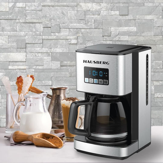Hausberg HB-3755 Smart Προγραμματιζόμενη Καφετιέρα Φίλτρου 1200W