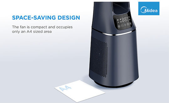 Midea Ανεμιστήρας Χωρίς Πτερύγια 33W Μπλε