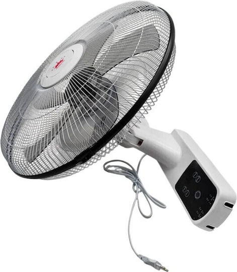 Mistral Plus Ventilator Wand 70W Lüfterdurchmesser 45cm mit Fernbedienung Weiß