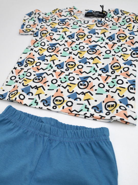 Kinder-Set mit Shorts Sommer 2Stück Blue