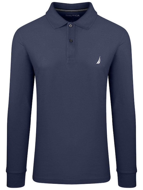 Polo Long Sleeve Blouse Dark Blue
