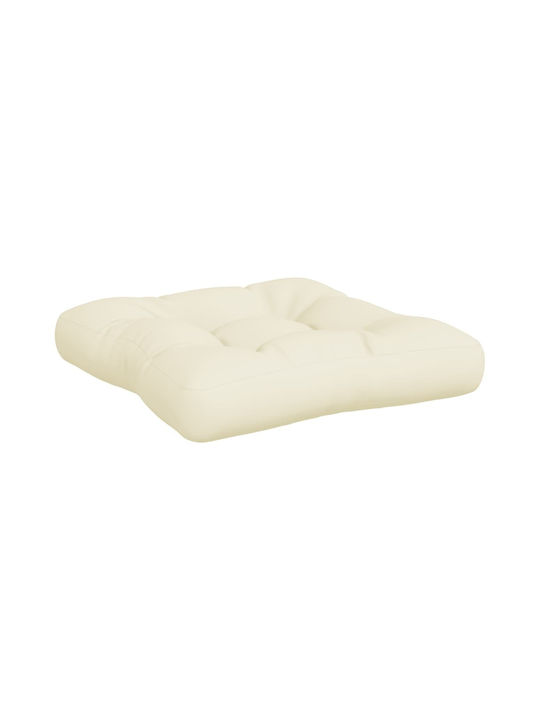 vidaXL Gartenstuhlkissen für Paletten Sitzbank mit Rückenlehne Beige 3 Stück 61,5x60cm