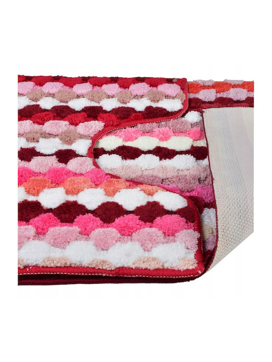 Mondex Сет Бански килими Правоъгълена Red Stripes 50x90бр 2бр