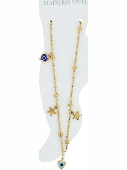 Akzent Gold Plated Stainless Steel Anklet