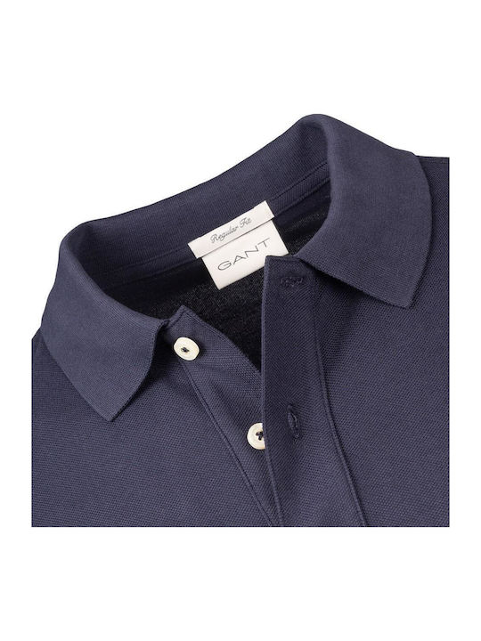 Polo Short Sleeve Navy Blue Blouse