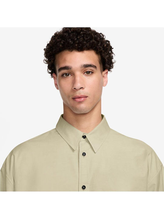 Club Oversized Oxford Риза Дълъг Ръкав в Прекалено Голяма Линия Бежов