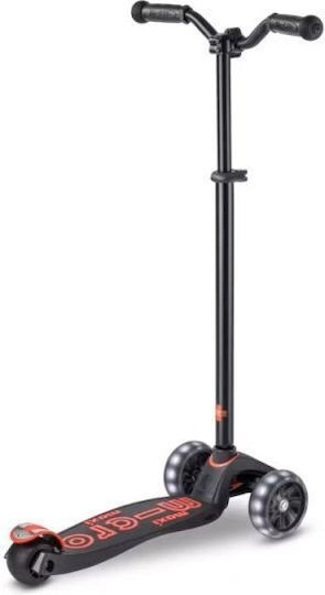 Micro Παιδικό Πατίνι Deluxe Pro Led Τρίτροχο για 5+ Ετών Black Red