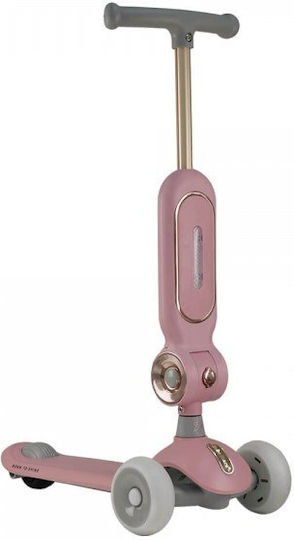 Bebe Stars Kids Scooter X-Ride 3-Wheel with Seat for 12 Months Pink