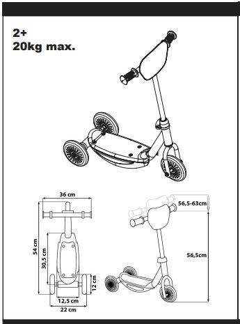 Seven Kids Scooter Spidey 3-Wheel Multicolour