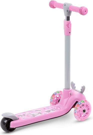 Kidwell Kinderroller Klappbar Zoocar 3-Rad Für 3+ Jahre Rosa