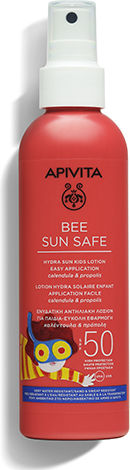 Apivita Bee Sun Safe Waterproof Kids Sunscreen Spray SPF50 200ml & Gift 2 Puzzles & Colored Pencils