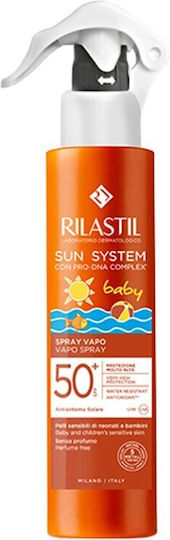 Rilastil Sun System Waterproof Bebeluș Crema de Soare Spray SPF50 200ml & Cadou Vapo Spray Spf50+ 200ml
