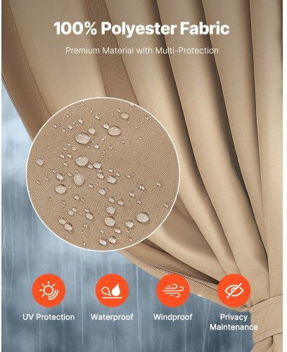 Vevor Replacement Khaki Curtain 284m