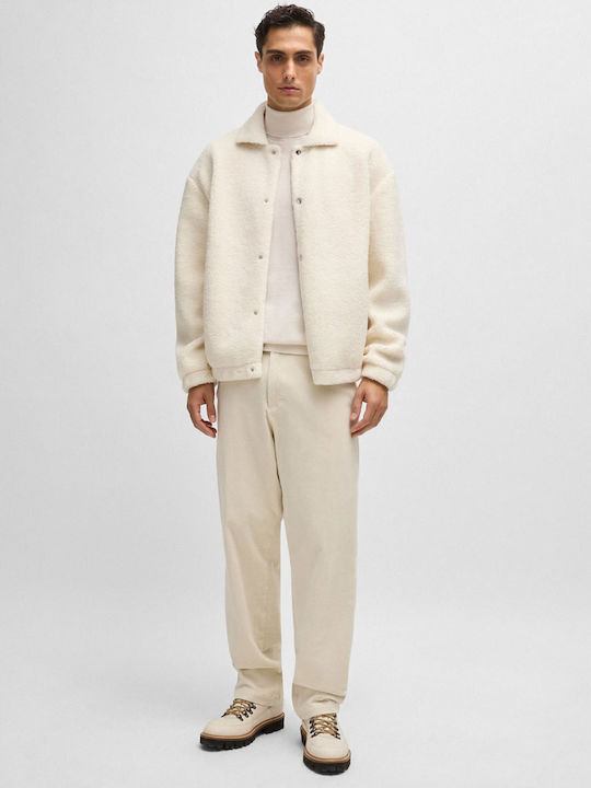 Langarm-Pullover White