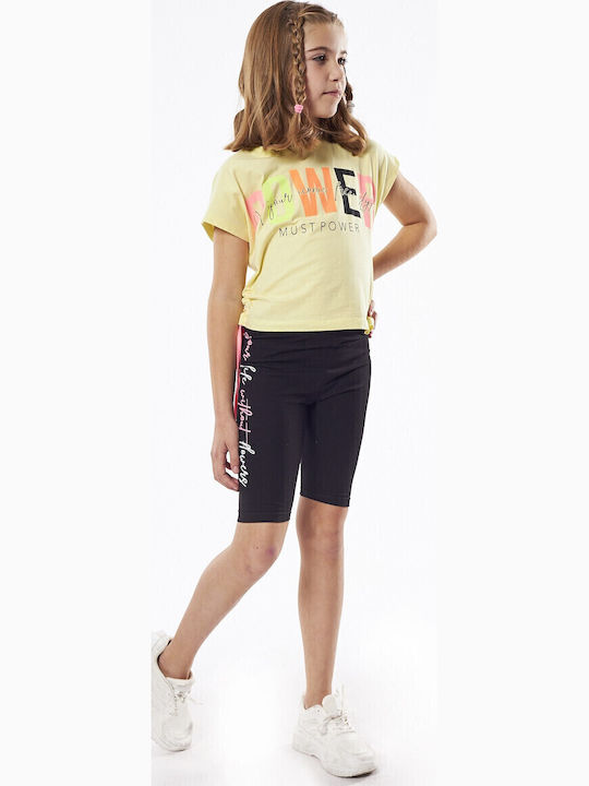 Kids' Set with Leggings Summer 2pcs Yellow