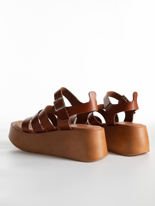 Flatforms Bozikis Λουράκια & Μαλακή Σόλα Γυναικεία 237 Δ Ταμπα Δέρμα