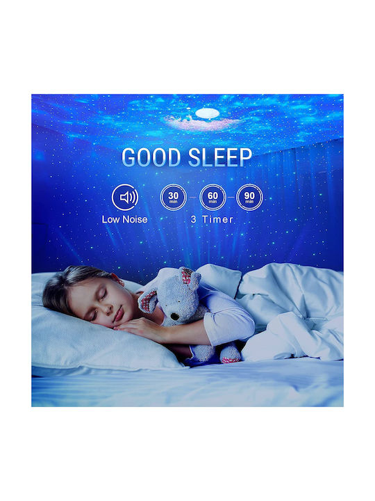 Led Παιδικό Φωτιστικό Projector Night Light 3 Light