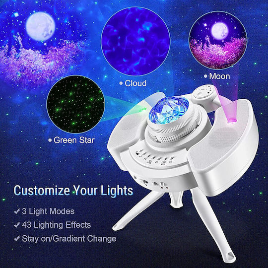 LED Детска Лампа Проектор Night Light 3 Light