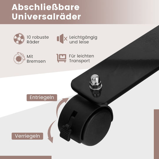 Costway Dekorativer Raumteiler Stoff 334.5x172cm