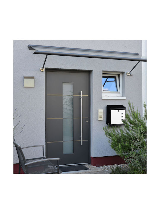 Relaxdays Cutie Poștală pentru Exterior Inox în Culoarea Gri 53x43.5x26cm