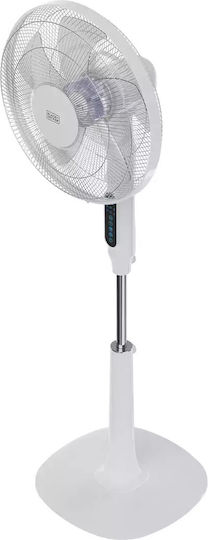 Black & Decker Pedestal Fan 24W With Remote Control White