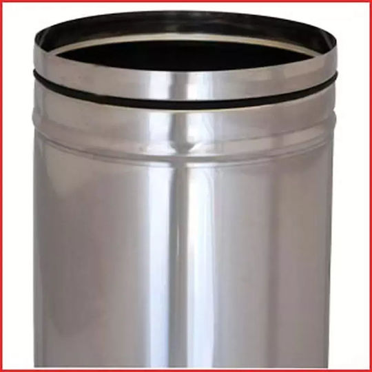 Inox Single Wall Chimney Pipe Diameter 200mm 1m