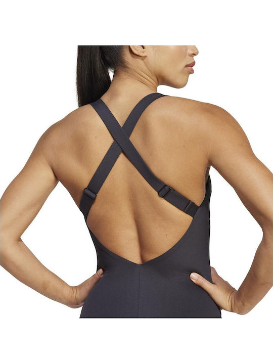 Iconisea Padded Premium Activewear Swimsuit with Removable Padding Black