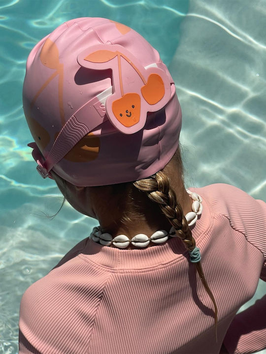Kids Swimming Cap Cotton Candy Cherry Sunnylife