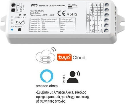 Cubalux Simplicity Ασύρματο Dimmer και RGBW Controller Wi-Fi 13-1061