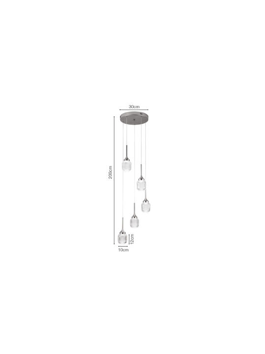 Inlight Pendant Light Gold 30x30x200cm