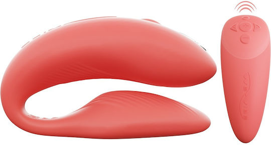 We-Vibe Chorus Mini Δονητής για Ζευγάρια με Απομακρυσμένο Έλεγχο 7.8cm Πορτοκαλί