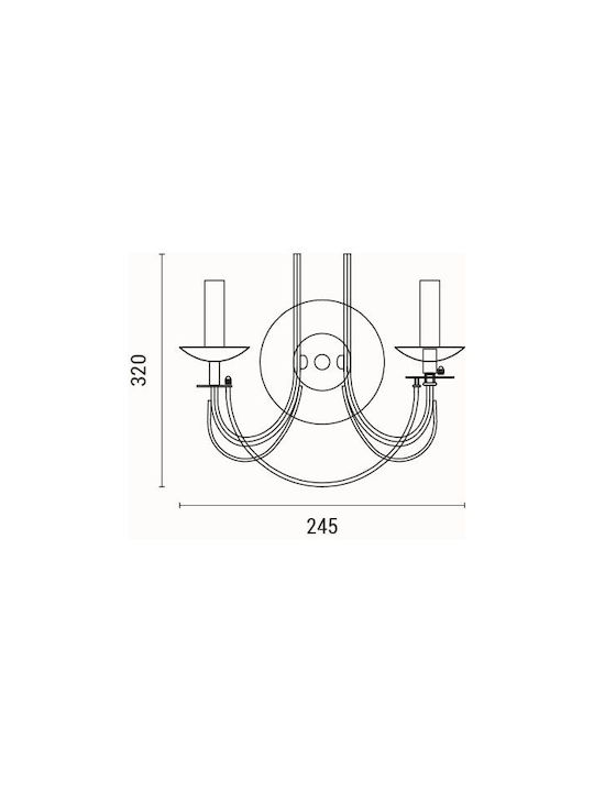 Eurolamp Φωτιστικό Τοίχου Διάφανο 32x30εκ. Eurolamp Φωτιστικό Τοίχου Διάφανο 32x30εκ.
