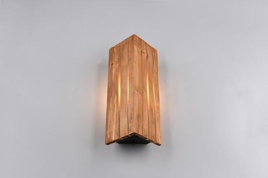 Trio Lighting Vintage Leuchte Wand mit Fassung E27 Beige 14x14x11cm