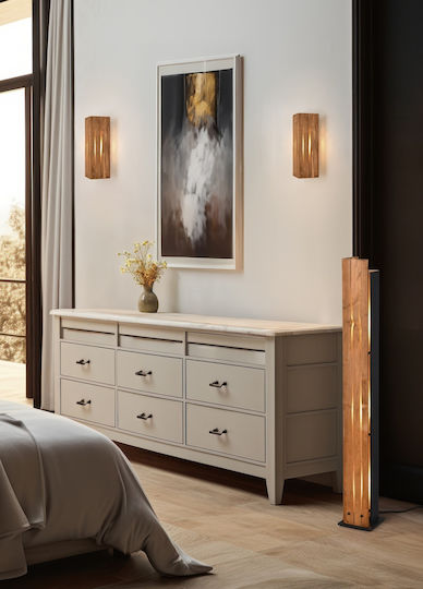 Trio Lighting Vintage Leuchte Wand mit Fassung E27 Beige 14x14x11cm